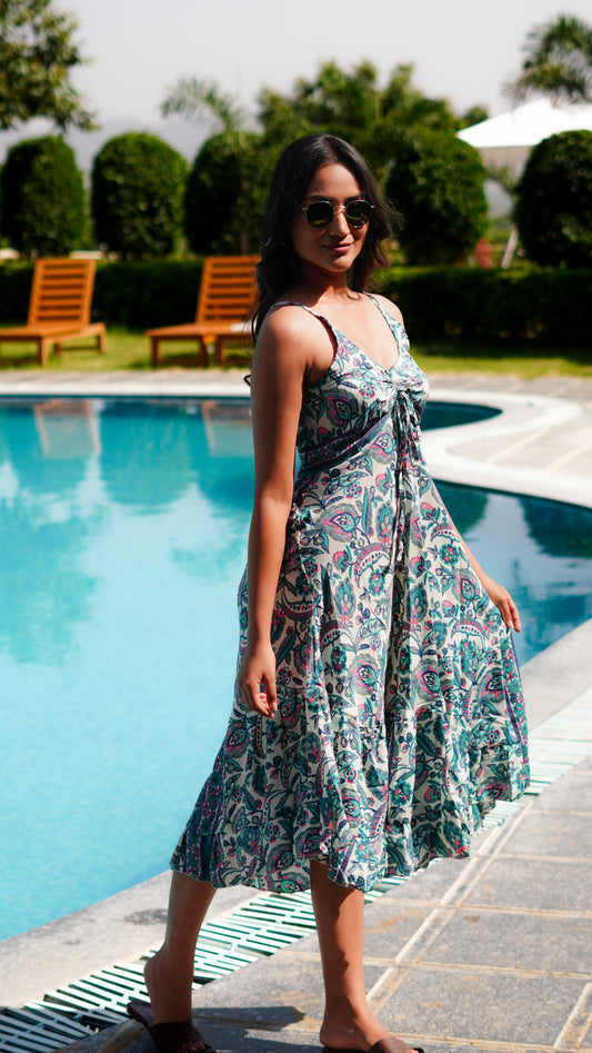 Short Maxi - Peacock Blue