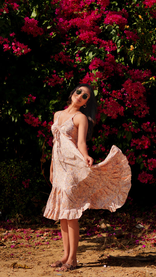 Short Maxi - Cream Orange