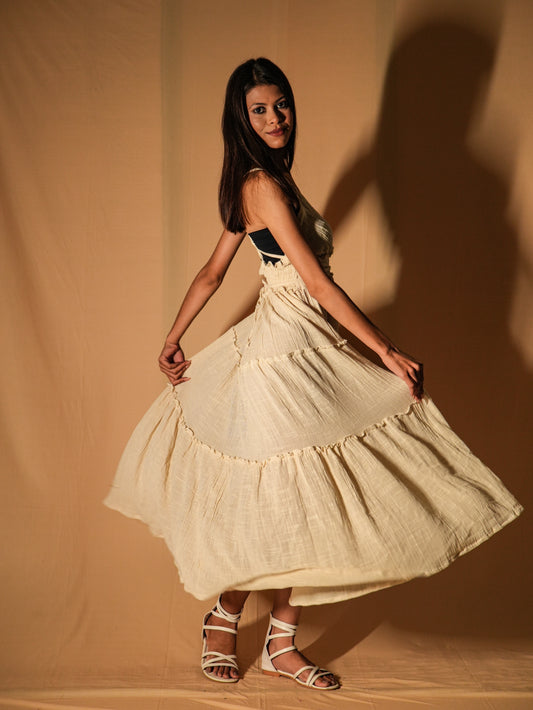 Tired Crossback Maxi - Kora Cotton Oat