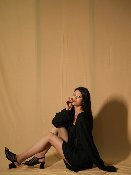 Breeze Tie Top - Ginckle Black