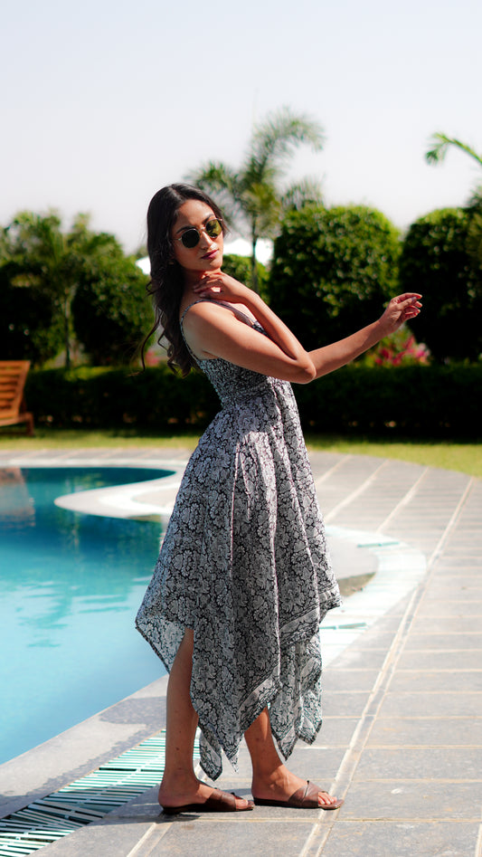 Long Zungle - Printed White