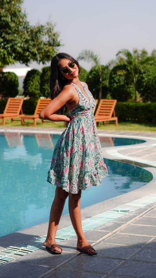 Backless - Printed Green