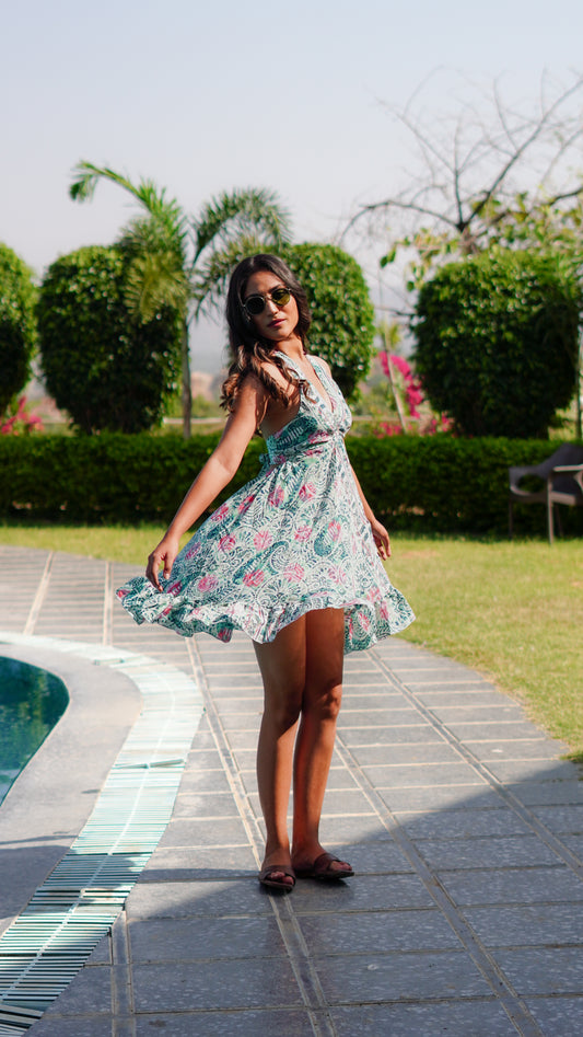 Backless - Printed Green