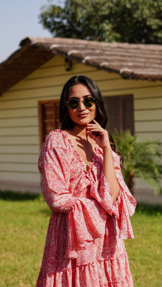 Long Ruffled - Baby Pink