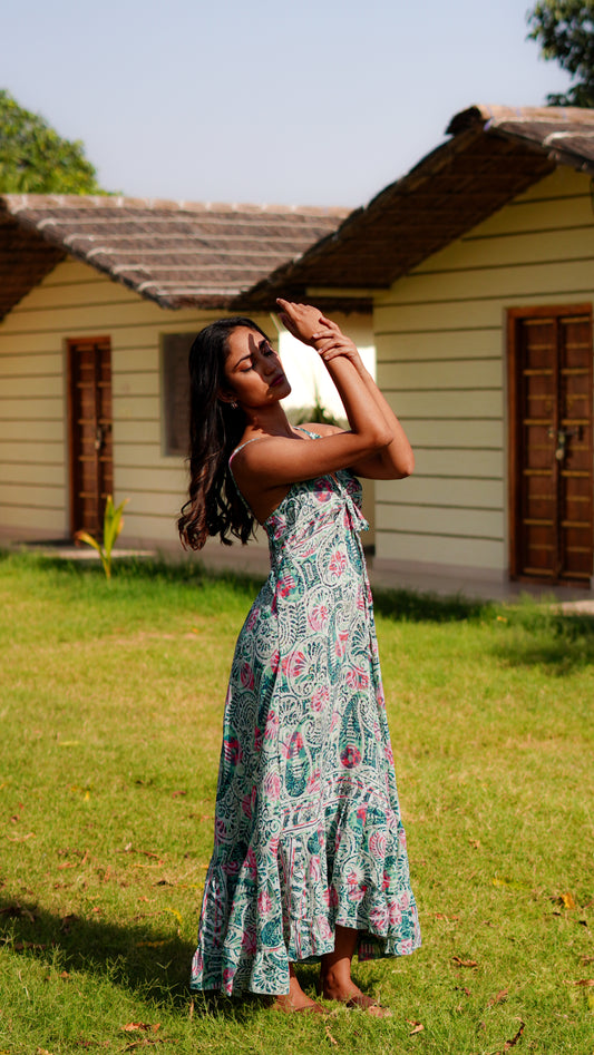 Long Maxi - Printed Green