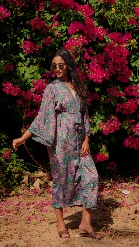 Robe - Pink Green