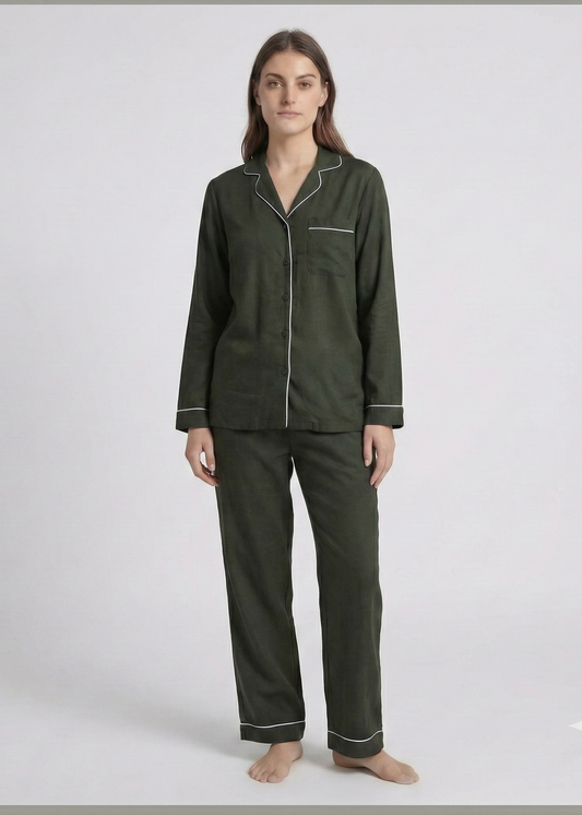 PYJAMAS SET - FOREST GREEN