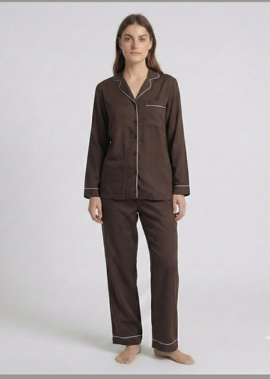 PYJAMAS SET - COCOA BROWN