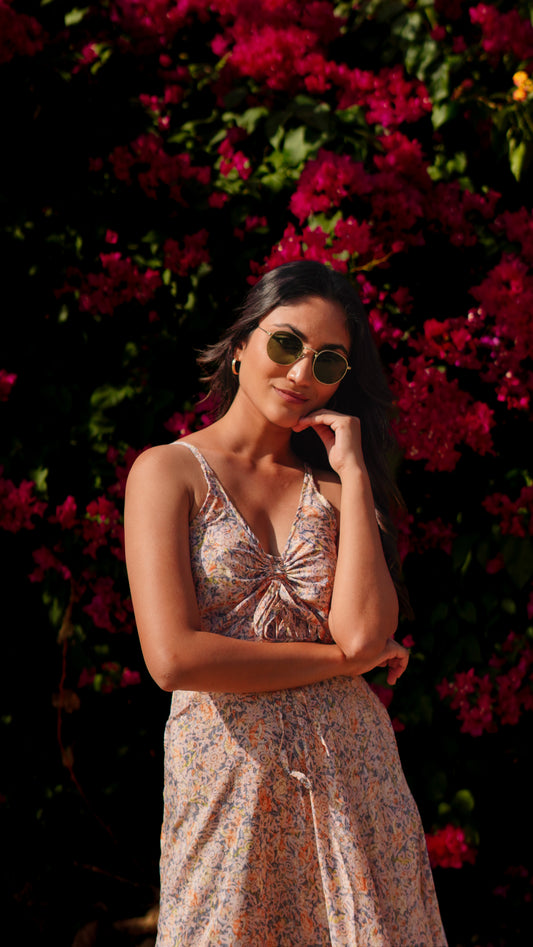 Short Maxi - Cream Orange