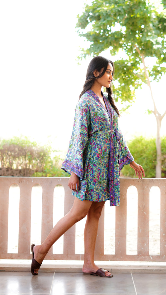Short Robe - Seaborn Green