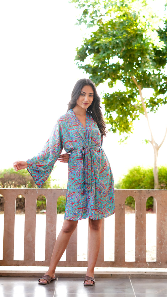 Short Robe - Indie Blue