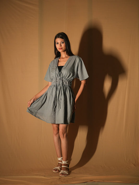 Sunkissed Blush Dress - Pigeon Grey