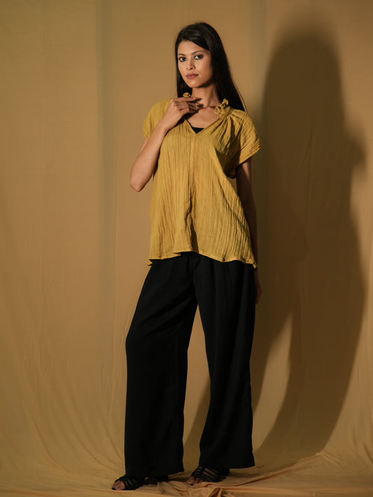 Ruffle Color Top - Ginckle Marigold Mustard