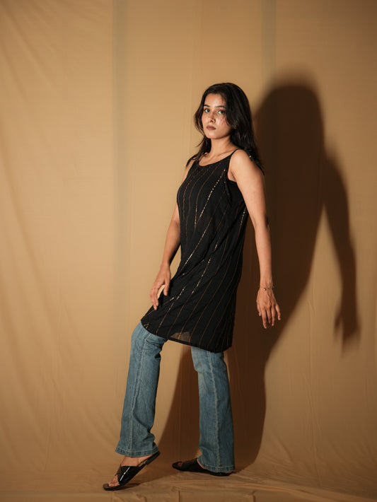 Tunic Kirti - Grinckle Black
