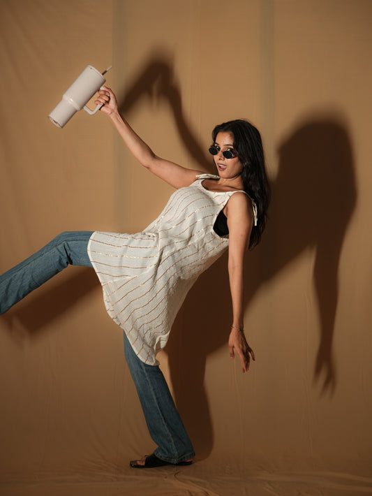 Tunic Kirti - Cool White