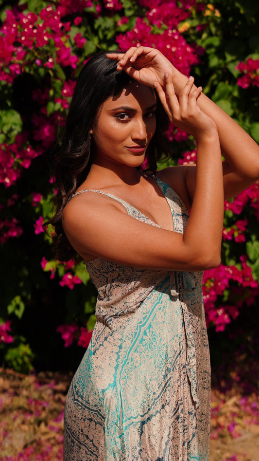 Long Maxi - Cream Ocean