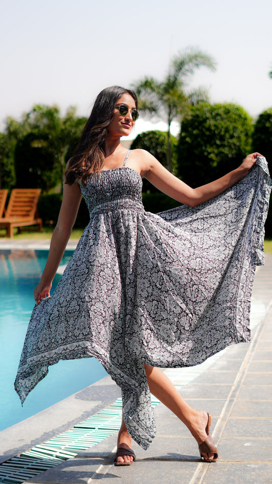 Long Zungle - Printed White