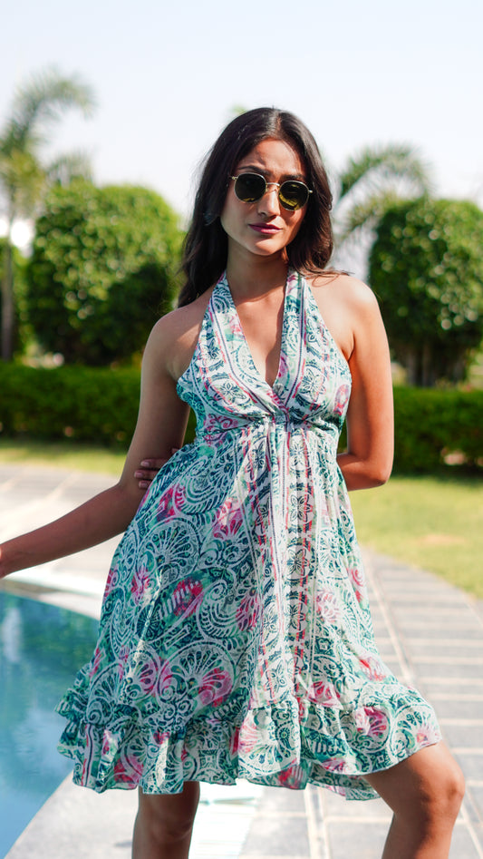 Backless - Printed Green