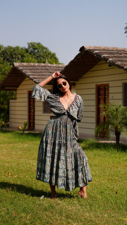 Long Ruffled - Sea Green