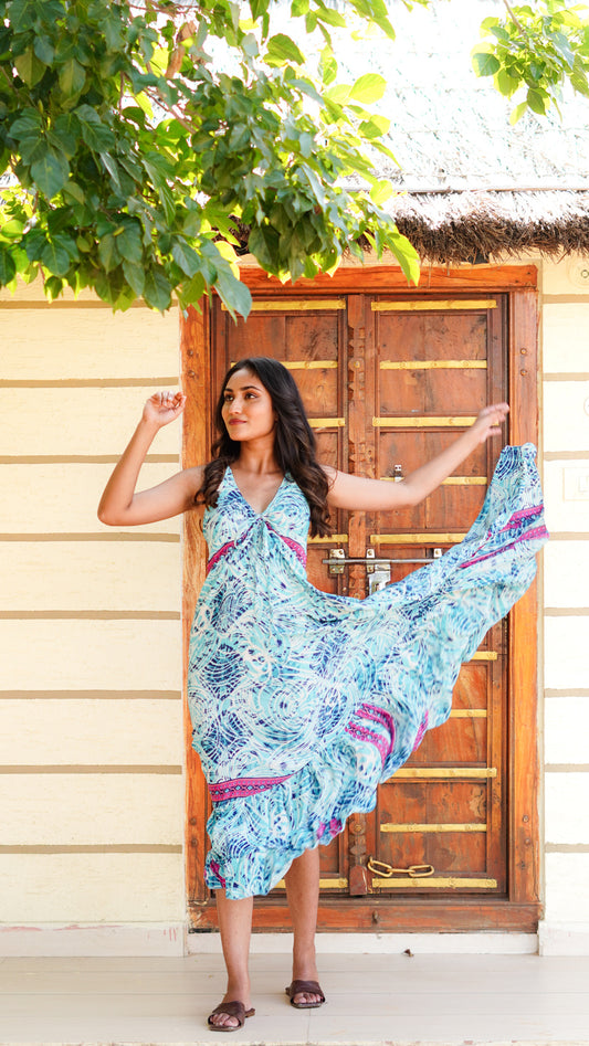 Long Maxi - Pool Blue