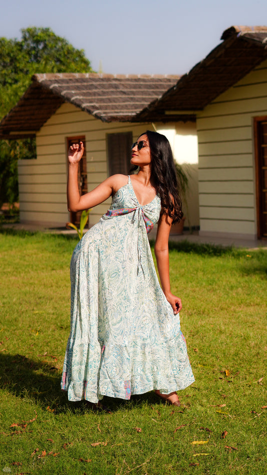 Long Maxi - Printed Beige