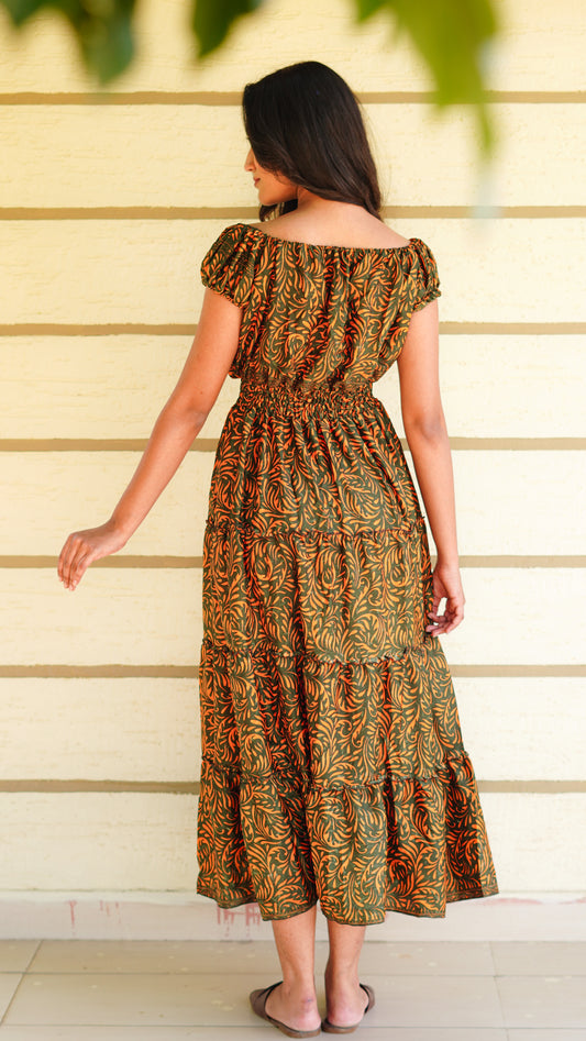 Elasticated Shoulder - Tiger Brown